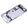 Mid-Frame Housing  W/ Charging Port Flex & Small Parts  For iPhone 14 (US Version) (Used OEM Pull: Grade C) (Purple)