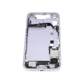 Mid-Frame Housing  W/ Charging Port Flex & Small Parts  For iPhone 14 (US Version) (Used OEM Pull: Grade C) (Purple)