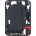 Mid-Frame Housing  W/ Charging Port Flex & Small Parts  For iPhone 15 (US Version) (Used OEM Pull: Grade C) (Black)