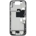 Mid-Frame Housing  W/ Charging Port Flex & Small Parts  For iPhone 16 Pro (EU / Global Version) (Used OEM Pull: Grade A) (White Titanium)