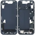 Mid-Frame Housing  W/ Charging Port Flex & Small Parts  For iPhone 14 (US Version) (Used OEM Pull: Grade C) (Midnight)