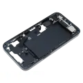 Mid-Frame Housing  W/ Charging Port Flex & Small Parts  For iPhone 14 (US Version) (Used OEM Pull: Grade C) (Midnight)
