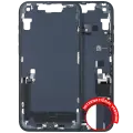 Mid-Frame Housing  W/ Charging Port Flex & Small Parts  For iPhone 14 Plus (EU / Global Version) (Used OEM Pull: Grade C) (Midnight)
