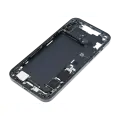 Mid-Frame Housing  W/ Charging Port Flex & Small Parts  For iPhone 14 Plus (EU / Global Version) (Used OEM Pull: Grade C) (Midnight)