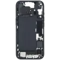 Mid-Frame Housing  W/ Charging Port Flex & Small Parts  For iPhone 15 (US Version) (Used OEM Pull: Grade A) (Black)
