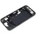 Mid-Frame Housing  W/ Charging Port Flex & Small Parts  For iPhone 15 (US Version) (Used OEM Pull: Grade A) (Black)