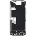 Mid-Frame Housing  W/ Charging Port Flex & Small Parts  For iPhone 16 Pro (EU / Global Version) (Used OEM Pull: Grade B) (White Titanium)