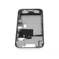 Mid-Frame Housing  W/ Charging Port Flex & Small Parts  For iPhone 16 Pro (EU / Global Version) (Used OEM Pull: Grade B) (White Titanium)