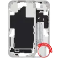 Mid-Frame Housing  W/ Small Parts For iPhone 16 (EU / Global Version) (Used OEM Pull: Grade B) (White)