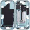 Mid-Frame Housing  W/ Small Parts For iPhone 16 (EU / Global Version) (Used OEM Pull: Grade C) (Teal)