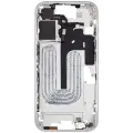 Mid-Frame Housing  W/ Small Parts For iPhone 16 (EU / Global Version) (Used OEM Pull: Grade C) (White)