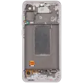 OLED Assembly With Frame For Samsung Galaxy A56 5G (A566 / 2025) (Service Pack) (Pink)