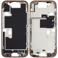 Mid-Frame Housing  W/ Small Parts For iPhone 16 Pro (EU / Global Version) (Used OEM Pull: Grade C) (Desert Titanium)