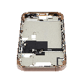 Mid-Frame Housing  W/ Small Parts For iPhone 16 Pro (EU / Global Version) (Used OEM Pull: Grade C) (Desert Titanium)