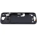 Mid-Frame Housing  W/ Small Parts For iPhone 15 (US Version) (Used OEM Pull: Grade B) (Black)
