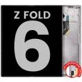 Inner OLED Assembly With Frame For Samsung Galaxy Z Fold 6 5G (US & International) (Used OEM Pull: Grade A) (Silver Shadow)