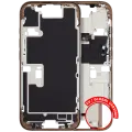 Mid-Frame Housing  W/ Small Parts For iPhone 16 Pro (EU / Global Version) (Used OEM Pull: Grade A) (Desert Titanium)