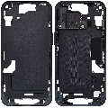 Mid-Frame Housing  W/ Small Parts For iPhone 15 (EU / Global Version) (Used OEM Pull: Grade B) (Black)