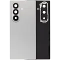 Back Cover Glass With Camera Lens For Samsung Galaxy Z Fold 7 5G (F966) (No Logo) (Aftermarket Plus) (Silver Shadow)