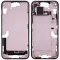 Mid-Frame Housing  W/ Small Parts For iPhone 15 Plus (US Version) (Used OEM Pull: Grade C) (Pink)