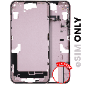 Mid-Frame Housing  W/ Small Parts For iPhone 15 Plus (US Version) (Used OEM Pull: Grade A) (Pink)
