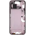 Mid-Frame Housing  W/ Small Parts For iPhone 15 Plus (US Version) (Used OEM Pull: Grade A) (Pink)