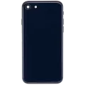 Back Housing W/ Charging Port Flex and Small Components Pre-Installed For iPhone SE (2022) (Used OEM Pull: Grade A) (Midnight)