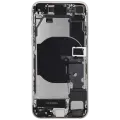 Back Housing W/ Charging Port Flex and Small Components Pre-Installed For iPhone SE (2022) (Used OEM Pull: Grade B) (Starlight)
