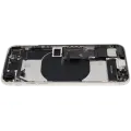 Back Housing W/ Charging Port Flex and Small Components Pre-Installed For iPhone SE (2022) (Used OEM Pull: Grade B) (Starlight)