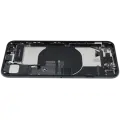 Back Housing W/ Charging Port Flex and Small Components Pre-Installed For iPhone SE (2022) (Used OEM Pull: Grade C) (Midnight)