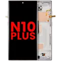 LCD Assembly With Frame (Without Finger Print Sensor) For Samsung Galaxy Note 10 Plus (Aftermarket Plus: Incell) (Aura White)