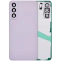 Back Cover Glass With Camera Lens For Samsung Galaxy S21 FE 5G (No Logo) (Aftermarket Plus)  (Lavender)