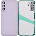 Back Cover Glass With Camera Lens For Samsung Galaxy S21 FE 5G (No Logo) (Aftermarket Plus)  (Lavender)