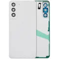 Back Cover Glass With Camera Lens For Samsung Galaxy S21 FE 5G (No Logo) (Aftermarket Plus) (White)
