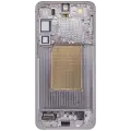 OLED Assembly With Frame For Samsung Galaxy S25 Plus 5G (US & International Version) (Used OEM Pull : Grade A) (Silver Shadow)