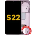 OLED Assembly With Frame For Samsung Galaxy S22 5G (US & International Version) (Used OEM Pull : Grade B) (Bora purple)