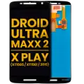 LCD Assembly Without Frame For Motorola Droid Ultra Maxx 2 / Moto X Play (XT1565 / XT1561 / 2015) (Refurbished) (Black)