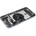 Back Housing W/ Charging Port Flex & Small Parts  For iPhone 12 Pro Max (US Version) (Used OEM Pull: Grade B) (Pacific Blue)