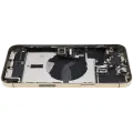 Back Housing W/ Charging Port Flex & Small Parts  For iPhone 12 Pro Max (US Version) (Used OEM Pull: Grade C) (Gold)