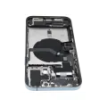 Back Housing W/ Charging Port Flex & Small Parts  For iPhone 12 Pro Max (US Version) (Used OEM Pull: Grade C) (Pacific Blue)