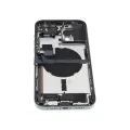 Back Housing W/ Charging Port Flex & Small Parts  For iPhone 13 Pro Max (US Version) (Used OEM Pull: Grade B) (Alpine Green)