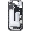 Mid-Frame Housing  W/ Charging Port Flex & Small Parts For iPhone 16 (US Version) (Used OEM Pull: Grade B) (White)