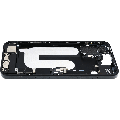 Mid-Frame Housing  W/ Charging Port Flex & Small Parts  For iPhone 16 Plus (EU / Global Version) (Used OEM Pull: Grade C) (Black)