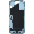 Mid-Frame Housing  W/ Charging Port Flex & Small Parts  For iPhone 16 Plus (EU / Global Version) (Used OEM Pull: Grade C) (Teal)