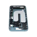 Mid-Frame Housing  W/ Charging Port Flex & Small Parts  For iPhone 16 Plus (EU / Global Version) (Used OEM Pull: Grade C) (Teal)