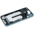 Mid-Frame Housing  W/ Charging Port Flex & Small Parts  For iPhone 16 Plus (EU / Global Version) (Used OEM Pull: Grade C) (Teal)