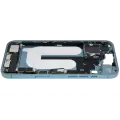 Mid-Frame Housing  W/ Charging Port Flex & Small Parts  For iPhone 16 Plus (EU / Global Version) (Used OEM Pull: Grade C) (Teal)