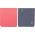 Bottom Back Cover Glass For Samsung Galaxy Z Flip 7 5G (F766) (No Logo) (Aftermarket Plus) (Coral Red)