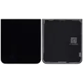 Bottom Back Cover Glass For Samsung Galaxy Z Flip 7 FE 5G (F761) (No Logo) (Aftermarket Plus) (Black)