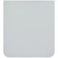 Bottom Back Cover Glass For Samsung Galaxy Z Flip 7 FE 5G (F761) (No Logo) (Aftermarket Plus) (White)